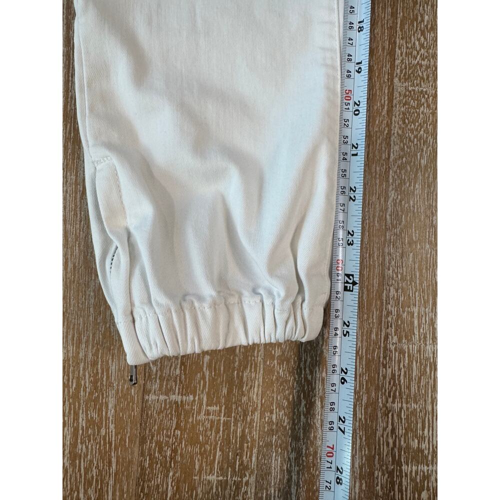 PAIGE High Rise Mayslie Jogger Jeans Crisp White Utility Pants 25 - Picture 11 of 11
